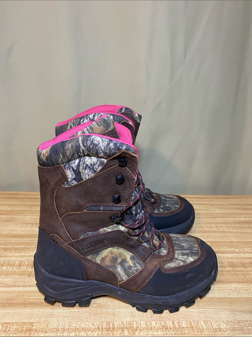 Wolverine Panther Thinsulate Ultra Hunting Boots Camo Leather Sz 8M